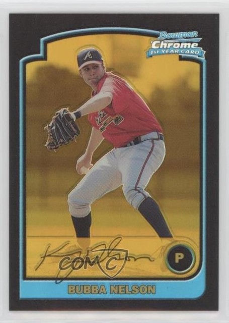 2003 Bowman Chrome Gold Refractor 21/170 Bubba Nelson #298 0w7
