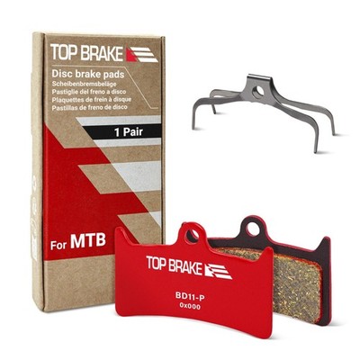 TOP BRAKE Disc Bike Brake Pads for Hope Tech 1.16*1.02 (in), Performance Red 