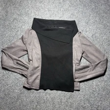 Jessica Simpson Cardigan/Jacket Open Front Gray & Black Women S