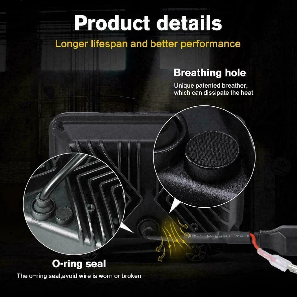 4 одобренные DOT светодиодные фары 4x6 дюймов дневные ходовые огни Hi/Lo подходят для Freightliner FLC/D Classic XL - Изображение 4 из 4