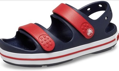 Crocs Crocband Cruiser Sandal Toddler 6 Navy/Varsity Red M