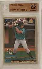 2000 Topps Traded Miguel Cabrera #T40 (RC)   BGS GEM MINT 9.5    Beautiful Card