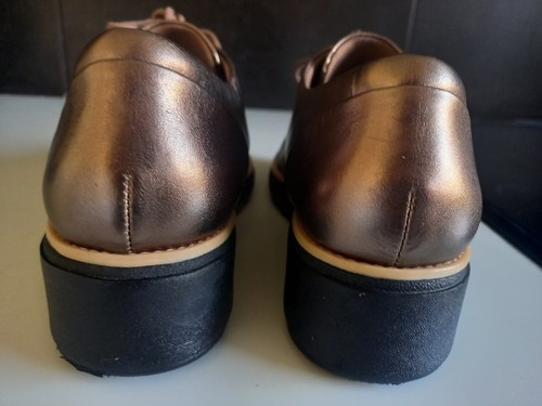 Clarks Ultimate Comfort Bronze Hi Shine Shoes Size UK 5D - Picture 13 of 19