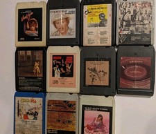 Nice Lot of 11  1970s/80s CLASSIC ROCK Ect 8 Track Tapes UNTESTED