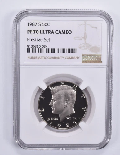 1987-S Kennedy Half Dollar Prestige Set PF70 UCAM NGC Brown Label *0970