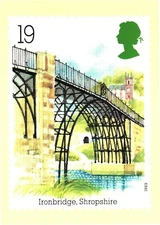 Industrial Archaeology, Ironbridge, Stamp Designed By Maddox Royal Mail Postcard