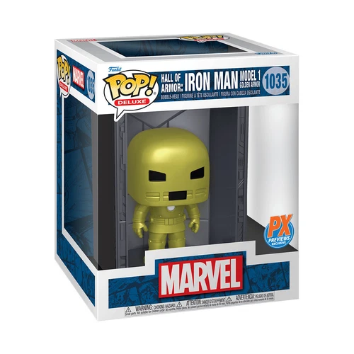 Funko Pop! Deluxe: Marvel - Hall of Armor: Iron Man Model 1 Golden Armor (Gold)