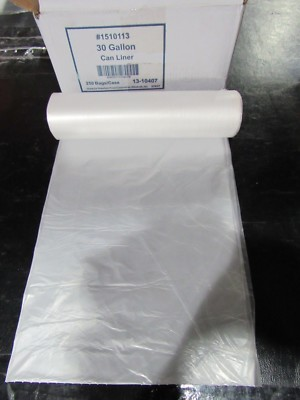#ad Generic 30 Gallon 33quot; tall by 58quot; Diameter Can Liners 8 Micron Select QUANTITY $6.99