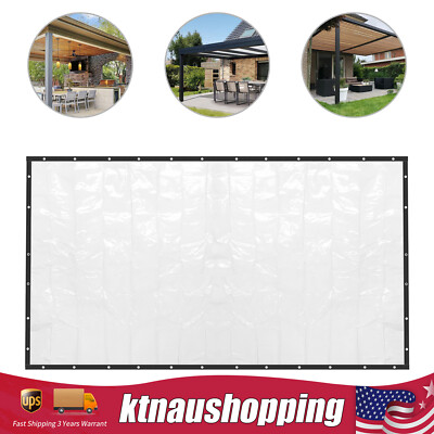 #ad #ad 8*20FT Outdoor Waterproof Heavy Duty Commercial PVC Vinyl Clear Curtain Walls US $90.43