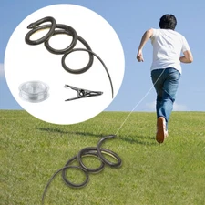 43" Rubber Snake Prank Toy Fake Snake Gag Gift Golf Snake w/Pull String & Clip