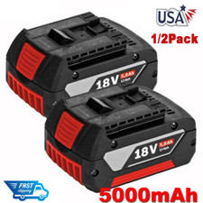 1/2Pack For Bosch BAT612 18V Lithium-Ion 5.0AH Battery GBA18V40 BAT618 BAT609 US