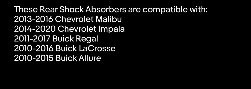 Amortiguador trasero derecho e izquierdo GM OEM puntal Chevrolet y buick 2010-2020 Foto 2 de 4