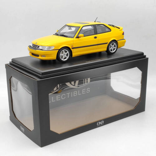 1/18 DNA Collectibles Saab 9-3 Viggen Coupe 2000 Yellow DNA000078 Resin Model - Picture 1 of 9