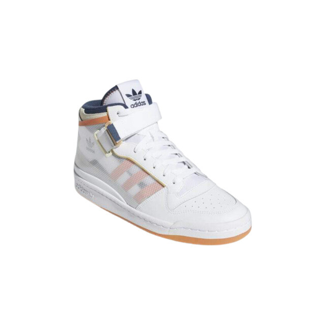 Size 8.5 - adidas Forum Mid TT White Acid Orange 2021 for sale online | eBay