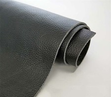 1xBlack Genuine Cow Leather Tanning Cowhide DIY Craft Leathercraft Pieces Nature