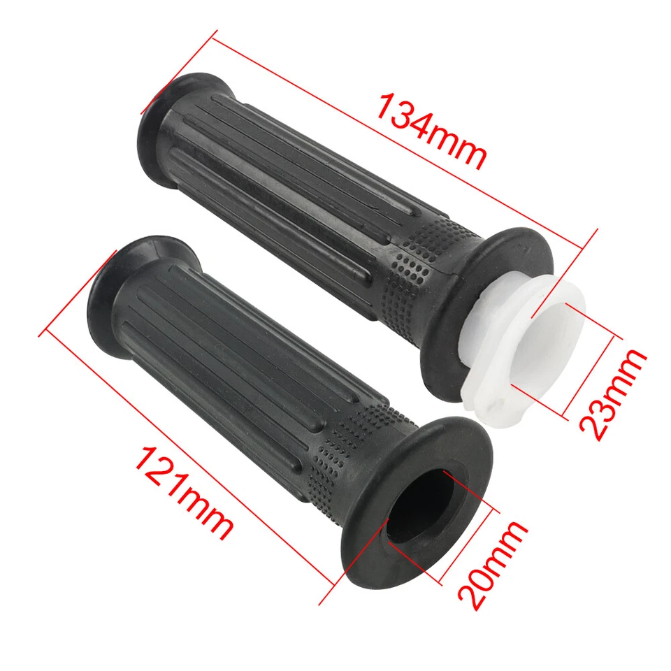 Nuevas empuñaduras acelerador de goma 7/8" manillar negro motocicleta bicicleta de calle Foto 2 de 4