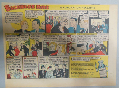 Bromo-Seltzer Ad: Visiting London for Coronation ! 1930's Size: 7.5 x 10 inches