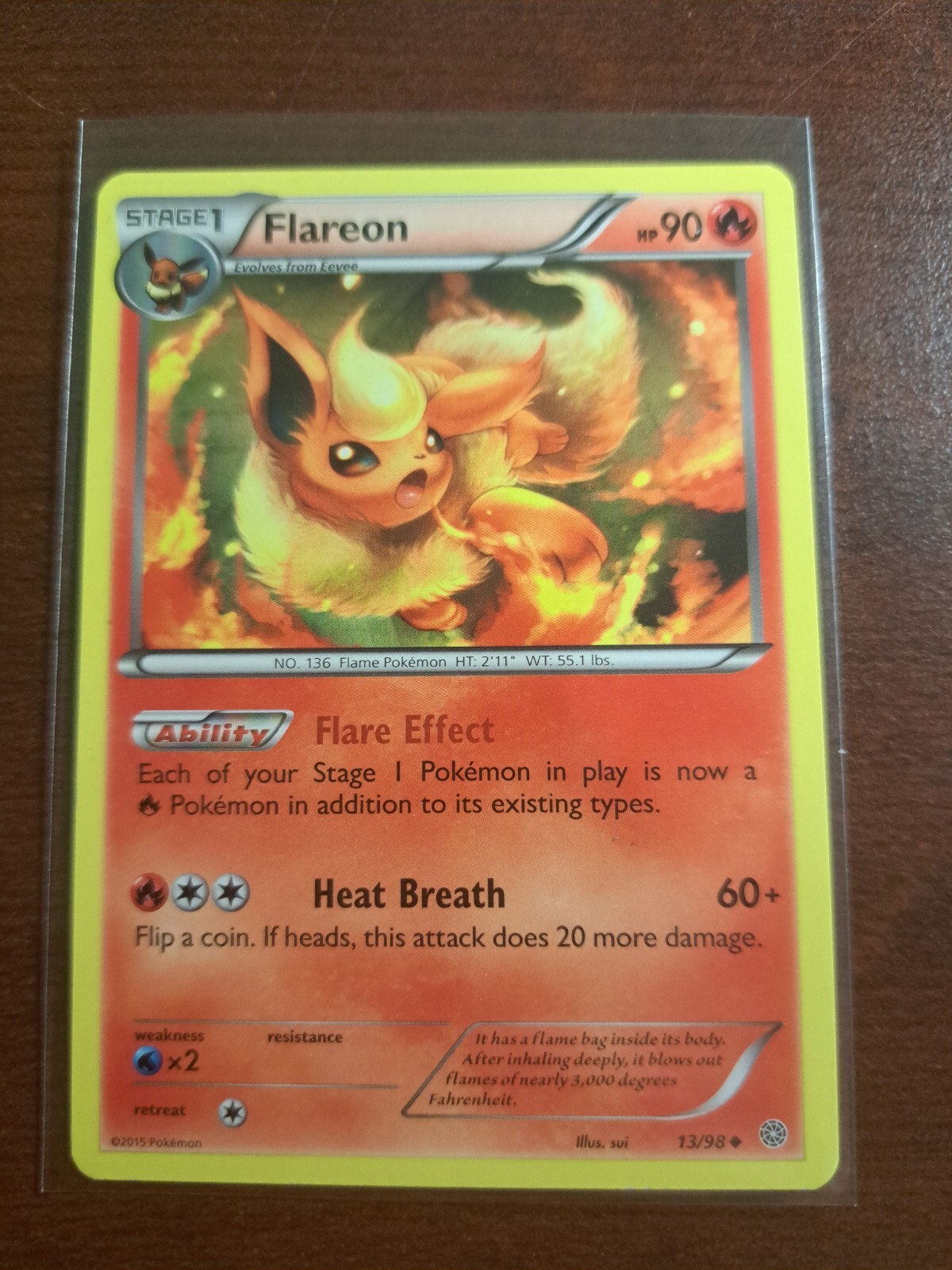 Flareon - 13/98 ~ Non-Holo ~ XY Ancient Origins ~ NM/Mint!!!