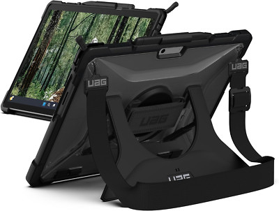 UAG Plasma Ice Case for Microsoft Surface Pro 9, Kickstand, Pen Holder, Strap