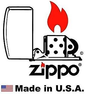 Zippo Lighter-Engraved Fishing Design Satin Chrome Windproof Lighter #Z5373
