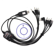 8 in 1 USB Programming Cable for Walkie Talkie Motorola Kenwood ICOM BAOFENG TYT