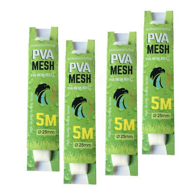 Karpfenangeln PVA Mesh Refill 25mm 5m lang Boilies Pellets Stick Bait Tube