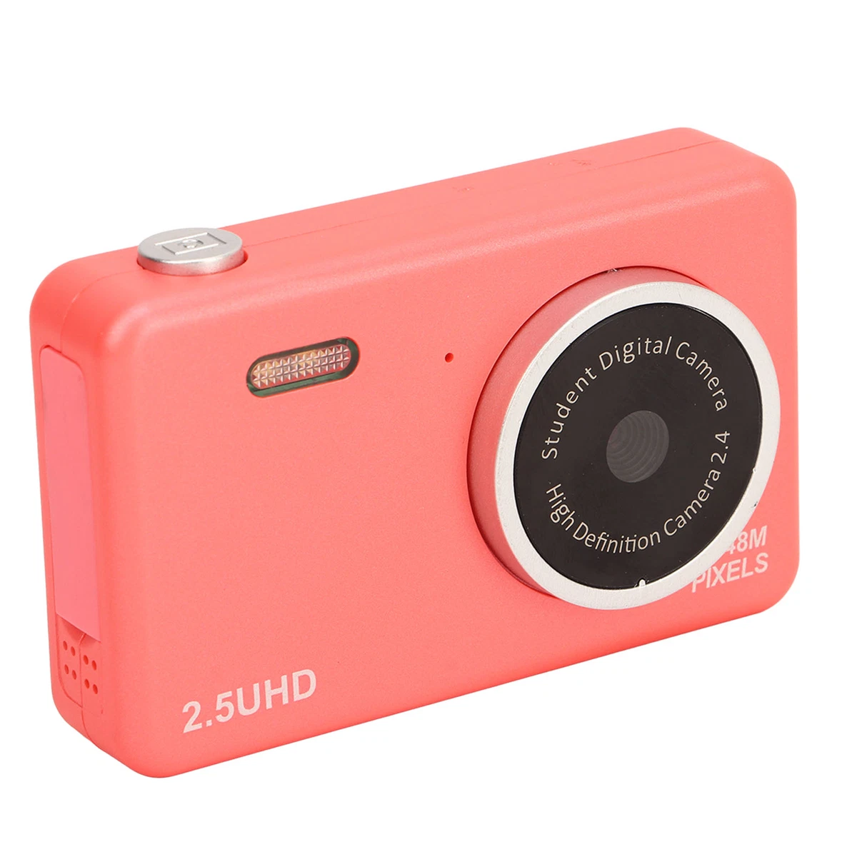 Pink)2.5K HD Digital Compact Camera Portable Small Camera With Auto Focus