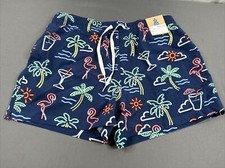 NWT Chubbies The Neon Lights Classic Swim Trunks Shortie 4  XL LR