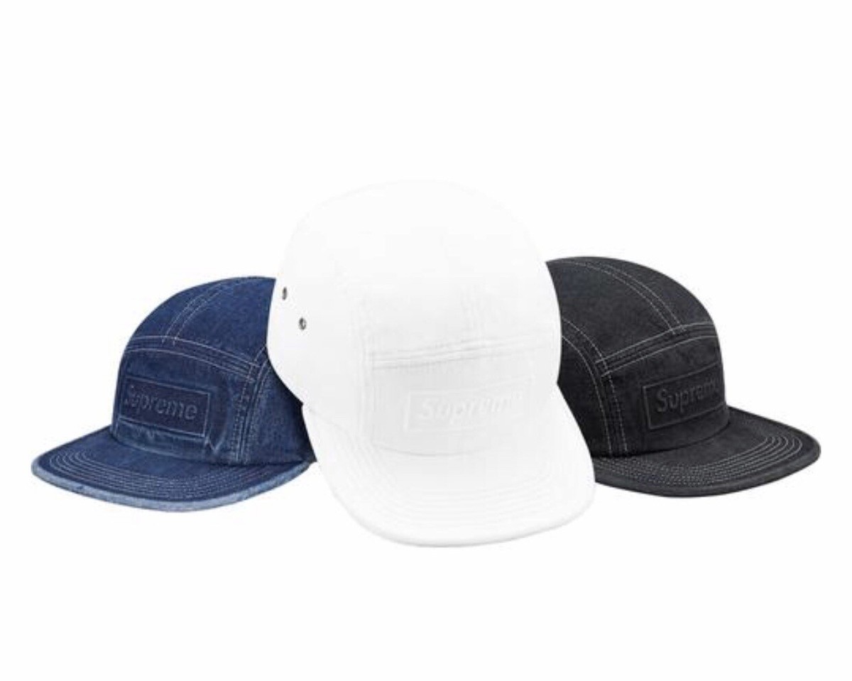 Supreme SS16 Embossed Stone Washed Camp Cap Hat | eBay