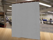 Economy Silver Curtain Panel/Partition, 15 H x 4  W, Non-FR