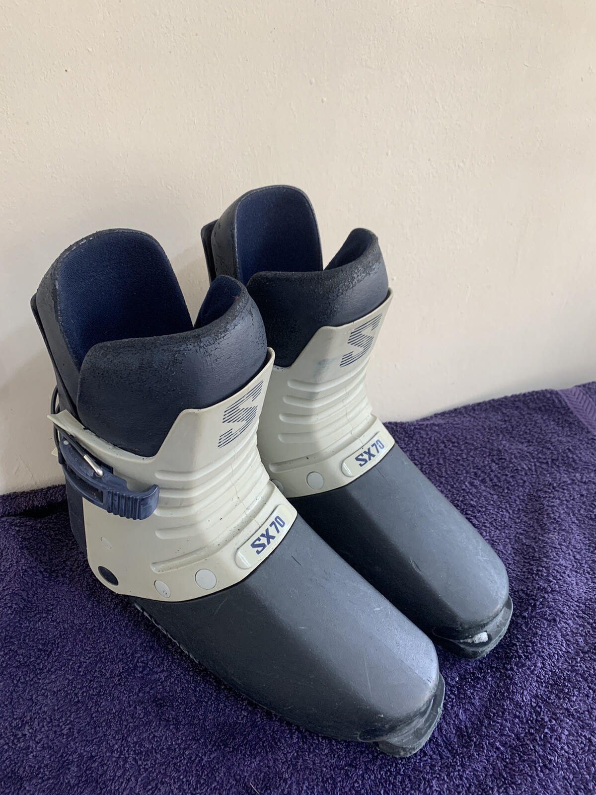 Scarponi da sci Salomon SX70 Navy vintage taglia 340 *vedi descrizione*