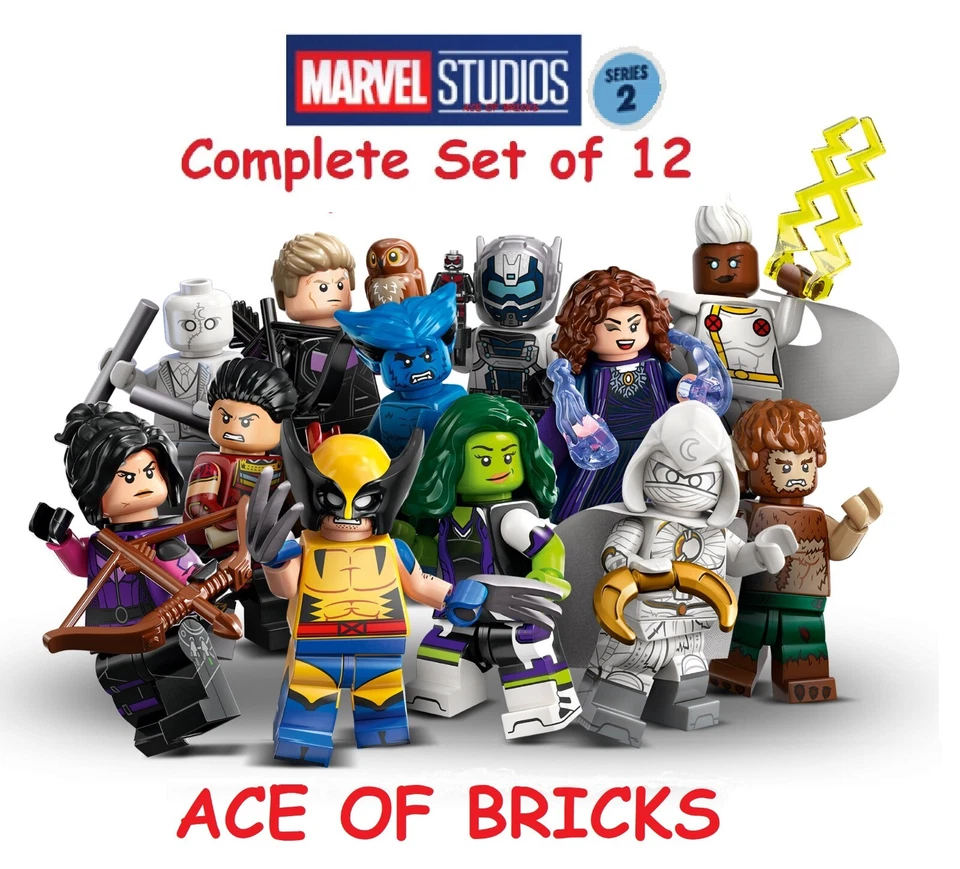 LEGO MARVEL STUDIOS Series 2 Collectible Minifigures 71039 - Complete Set of 12 - Image 4 of 4