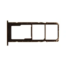 SIM Micro SD Card Tray Dual for Samsung Galaxy A02s Black Replacement Phone Part