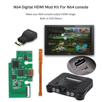 N64  HDMI Compatible  MOD Kit N64Digital HDMI MOD Kit For N64 Game Console