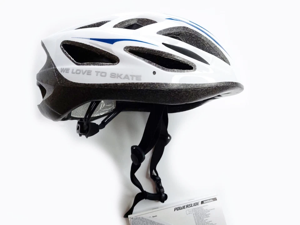 Powerslide Helm Fitness Basic Radhelm Skaterhelm Fahrradhelm Gr: 58-61 cm weiß - Bild 2 von 4