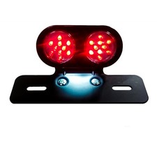 Motorcycle license plate holder bracket mount LED Tail Brake Light Custom atv xl