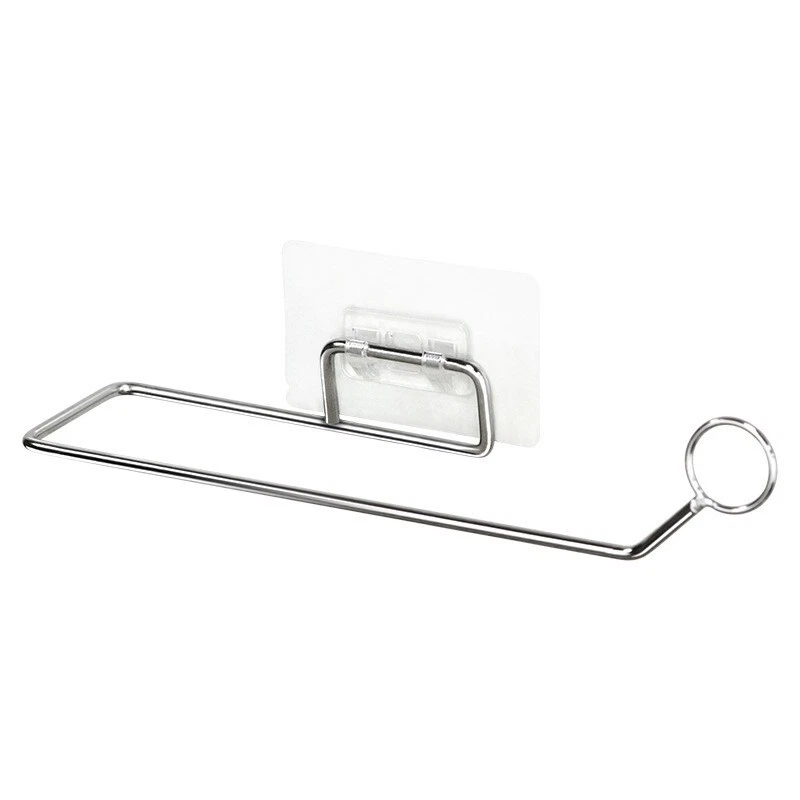 SOPORTE ENROLLABLE METAL BAÑO INODORO TORNILLO Y TAPONES MONTAJE EN PARED LOO CROMO Foto 2 de 4