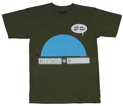 Evolve Adult New T-Shirt - Did We Get Em Blue DoomPic