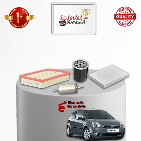 Set Service 4 Filter Ford Fiesta V 1.3 44KW 60CV Von 2002->-image