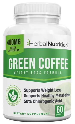 Pure Green Coffee Bean Extract Multi-Level Dosing 400mg - 1200mg, One Bottle - Afbeelding 1 van 10
