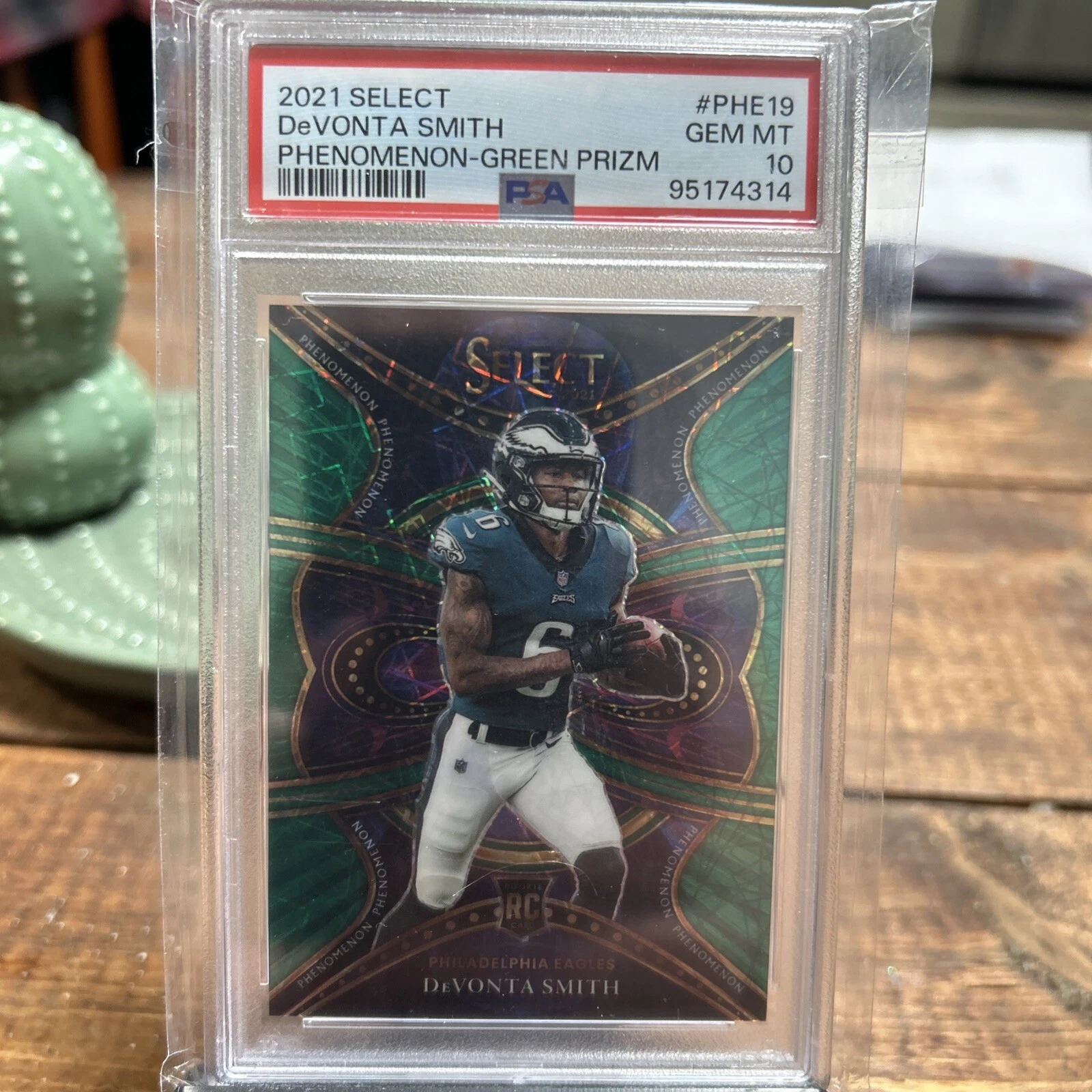 DeVonta Smith Panini Select Phenomenon #PHE19 Green