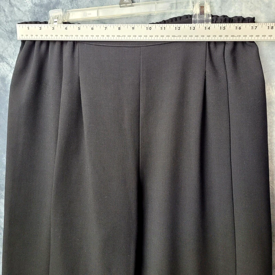 Pantalones Blangue para mujer talla 3 negros cintura elástica 3/4 Foto 3 de 4