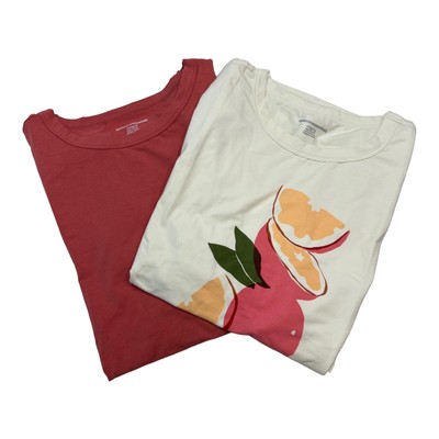 Amazon Essentials Womens XL Knit Short Sleeve Crewneck Slim-Fit T-Shirt 2 Pack