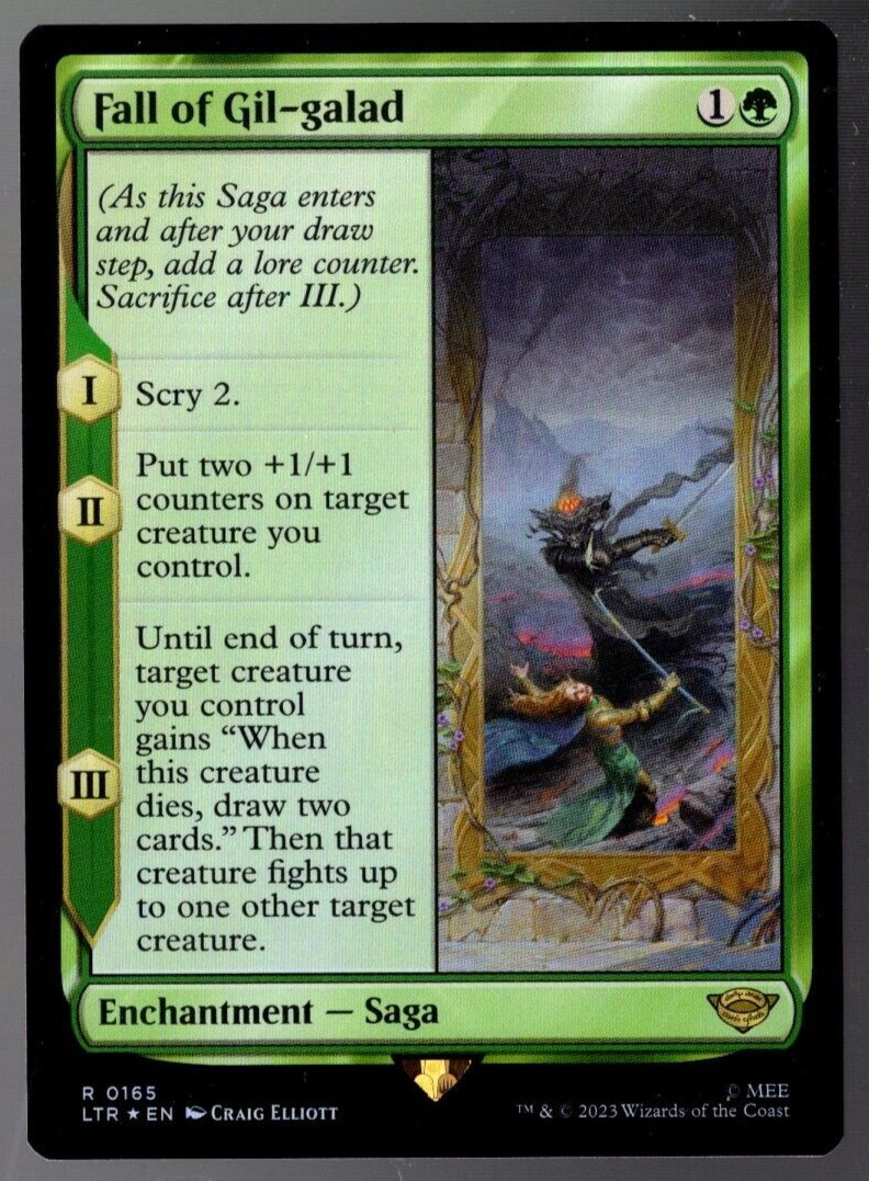 Fall of Gil-Galad 0165 Rare Foil Lord of the Rings MTG Near Mint