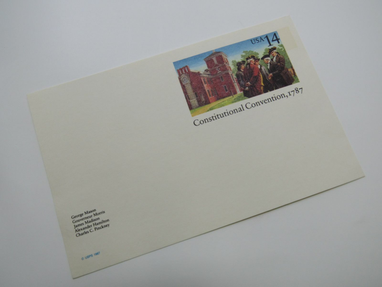 USPS Scott UX116 14c Constitutional Convention 1787 Postal Card