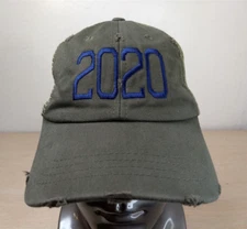 DECKY 2020 DISTRESSED ADJUSTABLE SNAPBACK TRUCKER/MESH HAT/CAP, GREEN, OUTDOORS