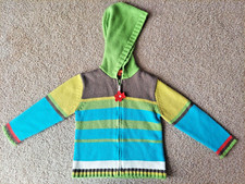 Efratis Multi-Colored Striped Zippered Child Sweater w/ Hood, Size 116/6