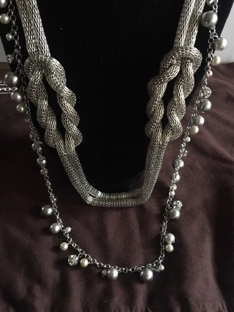 VETEMENTS Collana a strati con fili tono oro