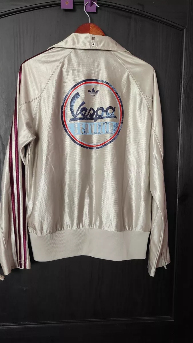 Adidas Original Vespa Servizio Full Zip Truck Top Retro Mens Sport 