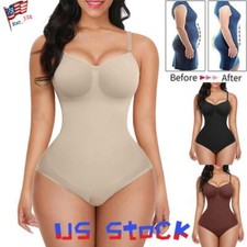 Womens Full Body Shaper Seamless Firm Tummy Control Slimming Shapewear Bodysuit